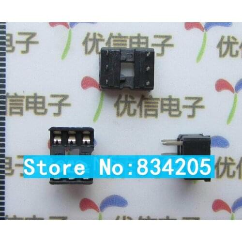 Free shipping 6P DIP IC socket Chip base connector