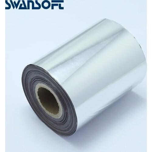 SWANSOFT Silver Hot Stamping Foil Paper for DIY Arts Crafts Christmas Cards Gift Wrapping Paper 8cmx120m