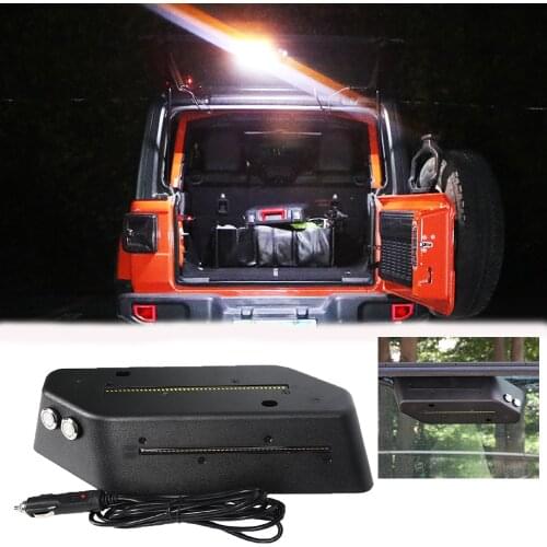 Dual White LED Cargo Light Trunk Lamp Amber Signal Warning Light Bright Signal Warning Light Dual For Jeep Wrangler JL 2018-2020