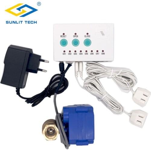 Economic Water Leak Sensor WLD-808 Alarm Kit with DN15 DN20 DN25 Valve Smart Home Water Leak Detecting Flood Overflow Detector