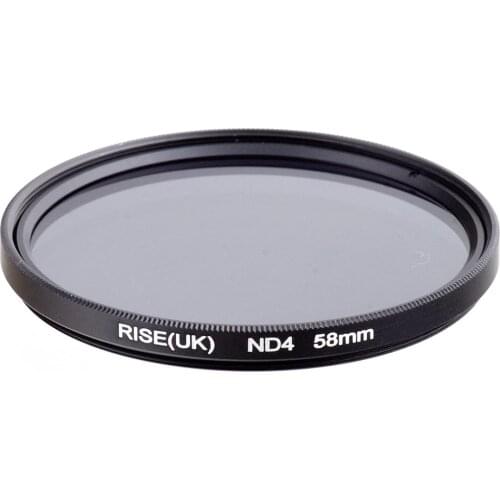 RISE(UK) 58 mm Neutral Density ND4 Filter FOR ALL Camera lens NEW
