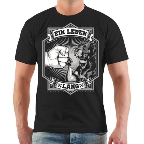 T-Shirt Rottweiler Black Dog Breedfree Shipping Mens New Fashion O-Neck Stylish My T Shirt