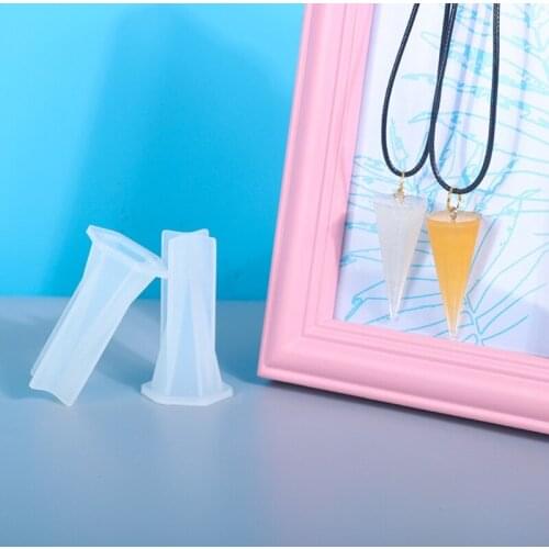 Cone Pendant Casting Silicone Mould DIY Crafts Jewelry Crystal Epoxy Resin Mold F3MD