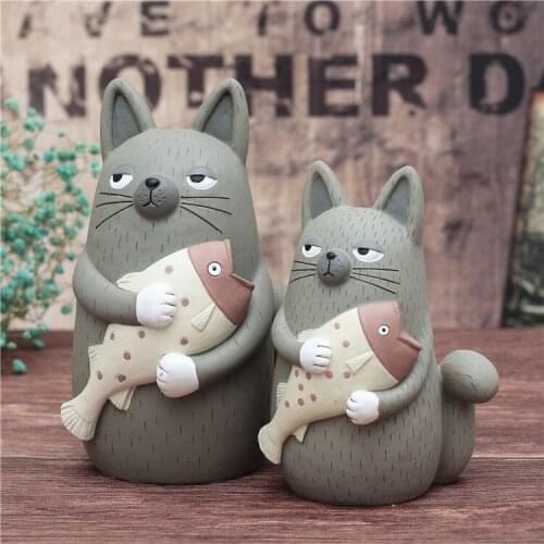 Novelty Hand-made Savings Pot, Savings Pot, Kitty Resin Crafts, Hand-painted Savings Pot, Home Decorations Money Box