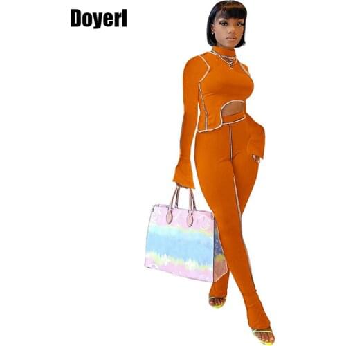 Autumn 2 Piece Outfits for Women Pants and Top Set Women Suits Set Casual Streetwear Two Piece Pants Set Women Sexy Club Outfits