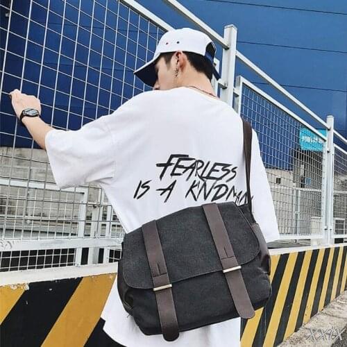 30 x 9 x 26cm Casual Canvas Satchel Messenger Bag Crossbody Bags for Men Traveling Camping