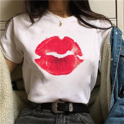 Showtly Horro Skull Summer Street Clothing Women Tshirt Cartoon Top Tees Kawaii T Shirt Femme Clothing Harajuku White T-Shirt