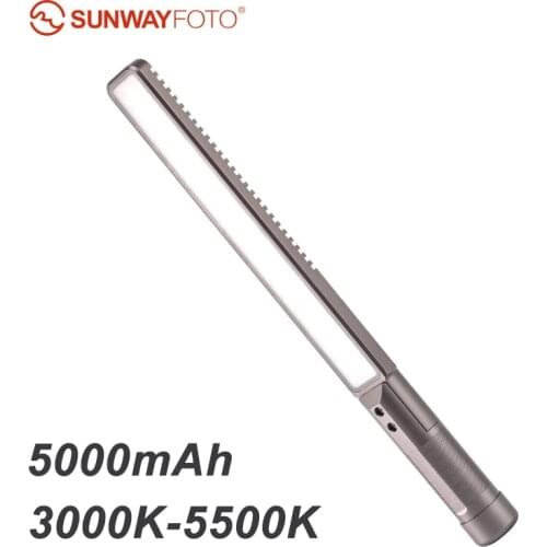 SUNWAYFOTO FL-152 Video Light 3000K-5500K 5000mah LED Light Stick with OLED Screen Camera Photo Studio Photography Lighting