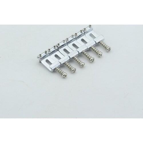 1 Set ( 6 Pieces ) Alloy Steel Vintage Electric Guitar Tremolo Bridge Saddle 10.8MM/11.2MM Made In Taiwan