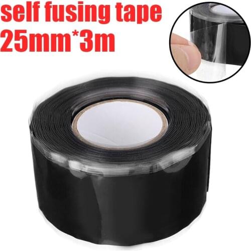 1PC Self Fusing Tape Silicone Rubber Self Fusing Repair Rescue Wire Hose Tape Bonding Water Pipes Waterproof Seal Repair