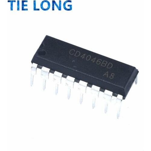 10pcs/lot CD4046BE DIP-16 CD4046 CD4046BD CMOS MICROPOWER PHASE-LOCKED LOOP