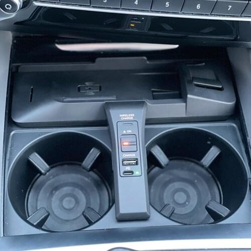 10W car QI wireless charging phone charger charging phone holder accessories for BMW X5 F15 X6 F16 X5M F85 X6M F86 2015-2018