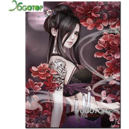 100% full Square round Diamond Painting Anime girl Home Decor Rhinestones Picture 5D Embroidery sale Mosaic Cross-Stitch YY1293
