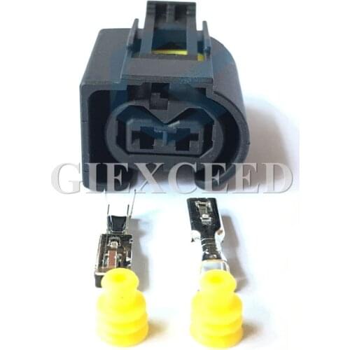 2 Sets 2 Pin Automotive Connector 09441261 Kosta Female Connector 09 4412 61 0 Housing Waterproof Auto Socket For VW BMW