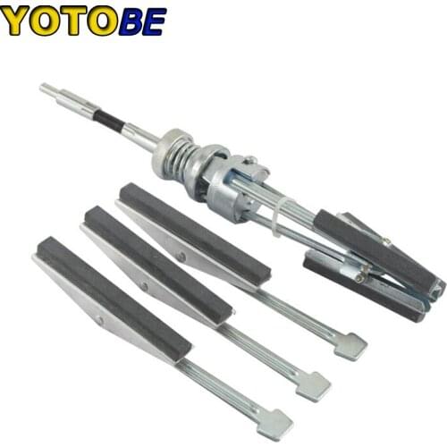 2 in 1 Exchangeable Engine Tool Brake Piston Cylinder Hone Tool Set With Flexible Shaft Range 51-177mm