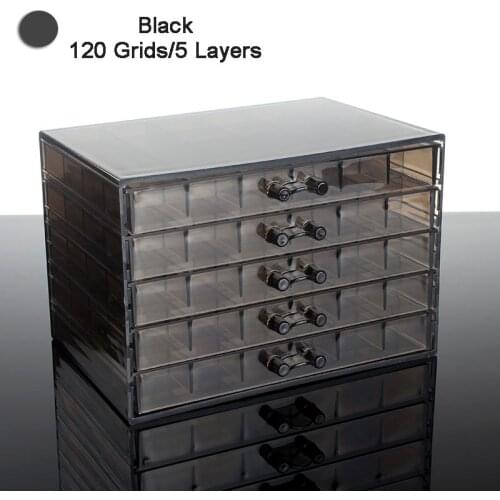 72/120 Grids Nail Art Decoration Storage Box Rhinestones Beads Accessories Display Container Case Manicure Tool Drop Shipping