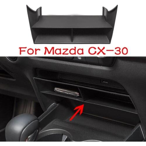 Car Central Control Multifunction Storage box Car Multi-grid Storage Box For Mazda CX30 CX-30 2020 2021 Car Accessories