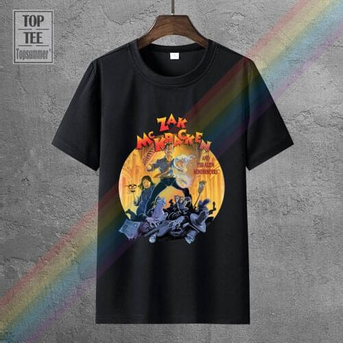 T Shirt Zak Mc Kracken C64 Commodore Amiga Nerd Geek Gamer Gaming Retro Vintage 100% Cotton Short Sleeve O Neck Tops Tee Shirts