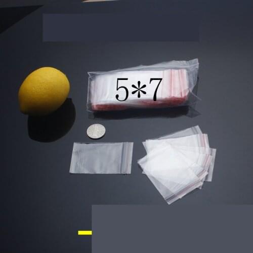Small 5x7cm 100Pcs Self Seal Packaging Bag for Business Kitchen Cookie Storage Transparent Cellphone Gift Opp Plastic bags