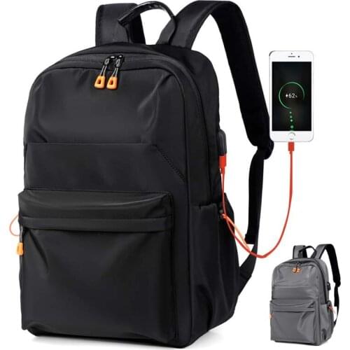 Men Backpack USB Charging Bags 15.6 Inches Laptop Back Pack Large Capacity Stundet Backpacks Oxford Casual School Bag Waterproof