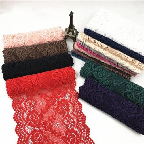 90cm Elastic color lace accessories wide accessories sexy lace soft close-fitting leather diy dress decorative sewing supplies