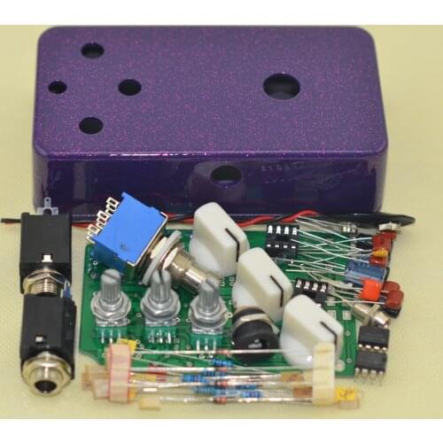 DIY Distortion Pedal Kit and With 1590BStyle Guitar Effects Pedal Aluminum Stomp Box Enclosure