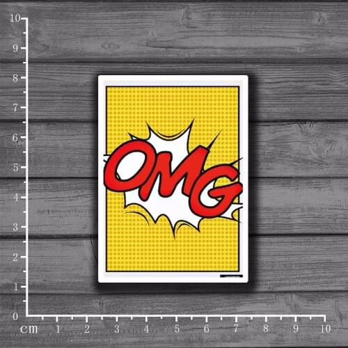OMG Graffiti DIY Scrapbooking Stationery Sticker Decor For Ablum Diary Scrapbookin Laptop Notebook School Supplies[Single]