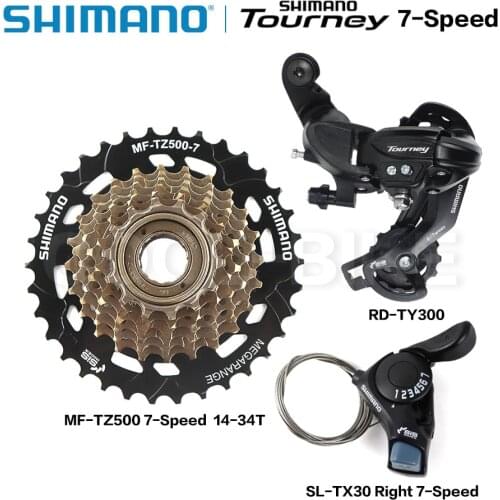 SHIMANO Tourney 6v 7v Groupset 6/7 Speed SL TX30 shifters RD TY300 Rear Derailleur MF TZ500 Freewheel for MTB Original parts