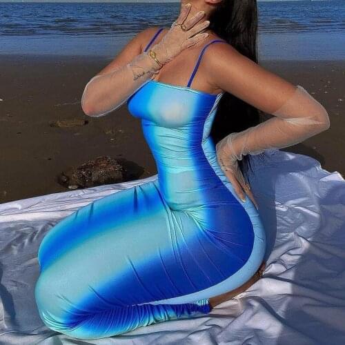 Dress Women Summer womens 2021 new fashion manufacturers wholesale printing sexy strap Dresses Casual Vestidos BLG145060