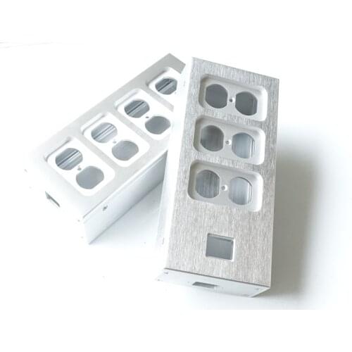 All Aluminum Chassis American Standard 6 Outlet Power Box 8 Outlet Power Socket Chassis