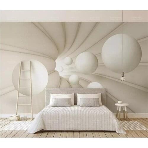 Custom Photo Wallpaper Murals 3D Modern Living Room TV Backdrop Wall Decor Bedroom abstract space spherosome Mural Wallpaper