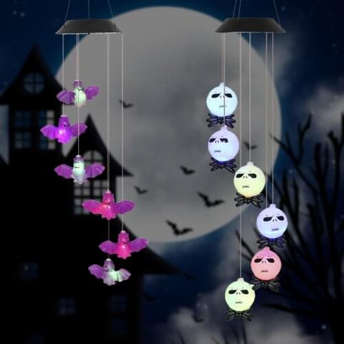 Bright-colored Easy to Use Halloween Style Visual Effect Windchime Night Light for Home