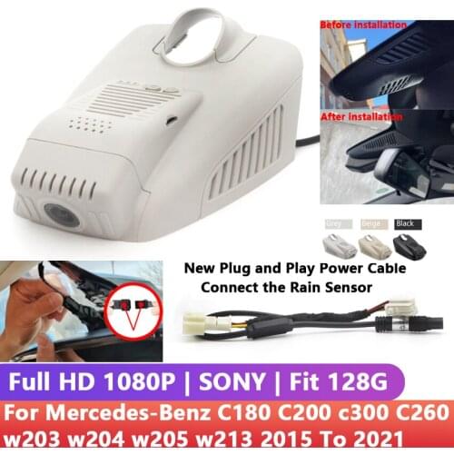 Easy to install Car DVR Video Recorder Dash Cam Camera For Mercedes-Benz C180 C200 c300 C260 w203 w204 w205 w213 2015~ 2021