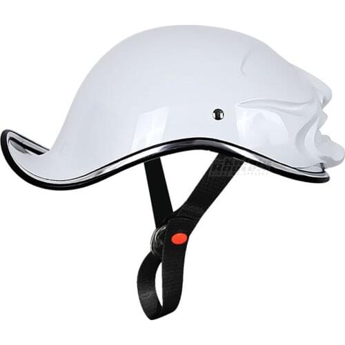 Retro Motorcycle Helmet Vintage Moto Motobiker Men Motocross Riding Biker Open Face Half Helmet Summer Casque Casco Women White