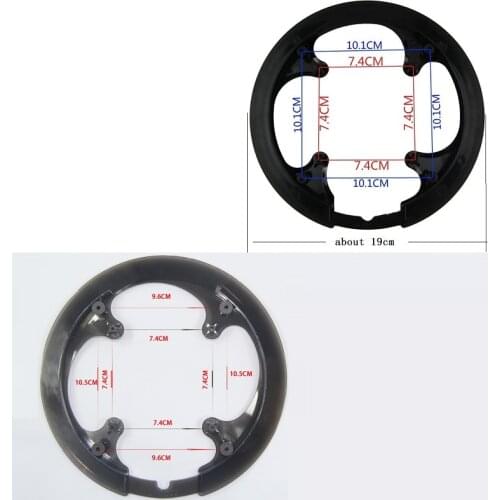 Mountain Bike 42T 44T Chainring Protection Disc Cover 7.4 - 10.1/10.5 cm Chain Protector Bicycle Crankset Chainwheel Accessories
