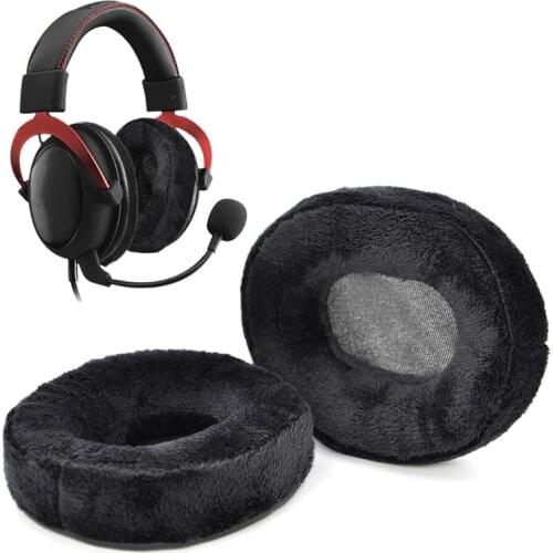 1 Pair Ear Pads Cushion Cover Earpads Replacement for Hyper X Alpha/Cloud II/Stinger/Flight Headset