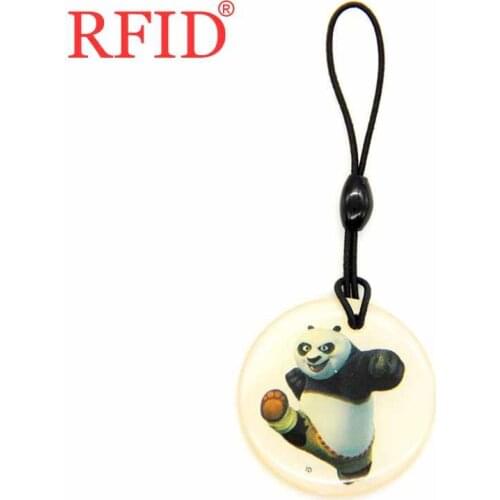 ID 125khz EM4305 EM4205 Rewritable Writable Keyfob Smart Tag RFID Dropping Glue Waterproof Keychain Access Control Card 1pcs