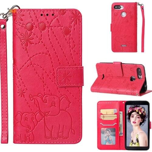 30pcsPU Leather Flip Wallet Case for Xiaomi Redmi 6 6A Redmi 6 Pro Phone Cover Elephant Fireworks Case Mi A2 Lite Shell Coque