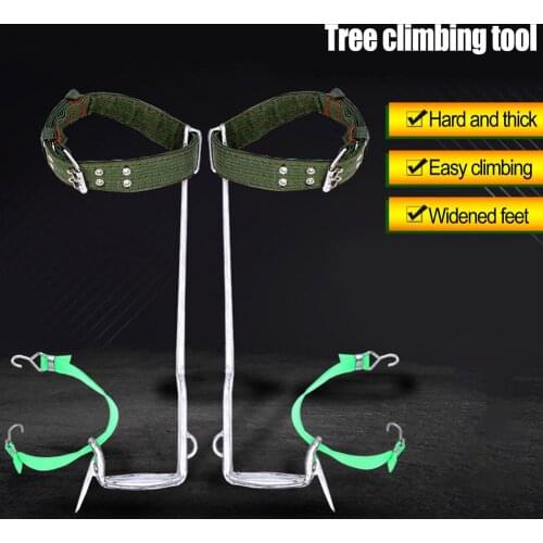 Outdoor Camping Hiking Accessories Tree Climbing Tool Multifunction Anti-Slip Strap With Foot Buckle
