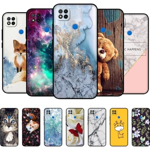 For xiaomi redmi 9C Case Phone Back Cover For redmi 9C NFC Case 6.53" bumper etui coque dropshipping Soft Silicon black tpu case