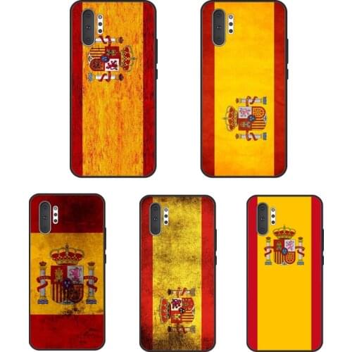 Spain Flag Phone Case For Samsung Galaxy S10 S9 S8 S20 FE S21 Ultra Note 20 Note9 Note 10 Plus Cover