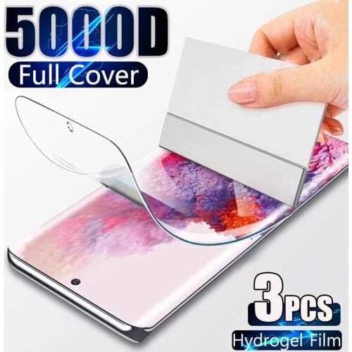 Hydrogel Film For Samsung Galaxy S21 Ultra S20 Plus Screen Protector S20 FE S10 Note 20 Ultra 9 8 S9 S8 S 21 10 E Lite Not Glass