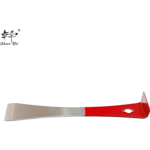 1 PC Stainless Steel Red Hive Tool Flat Shape Beekeeping Equipments Suitable for Honey Scraper Clean Beehive Frames Knife