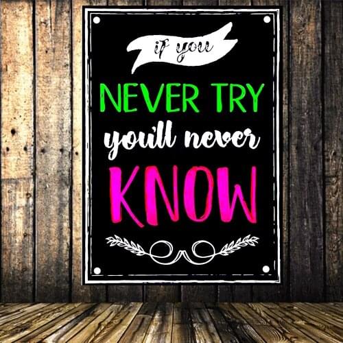 Motivational Wall Art Flags & Banners, Success Wall Art Inspired by Famous Historical Leaders and Thinkers for School and Office