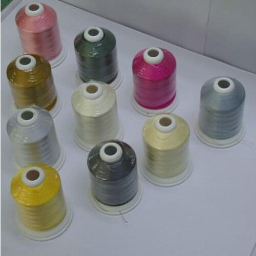 100% brand new polyester embroidery thread 1000m with 112 colors +free shipping