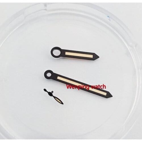 Orange watch hands black edge fit ST36 ETA 6497 ETA6498 hand winding MOVEMENT