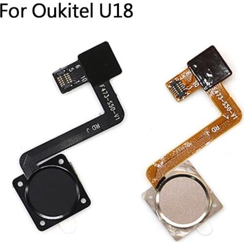 Original Brand New For Oukitel U18 Fingerprint Sensor Home Button Flex Cable Replacement