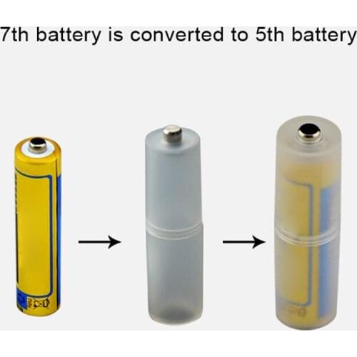 4pcs AAA to AA Size Battery Converter Adapter Batteries Holder Durable Case Switcher VDX99