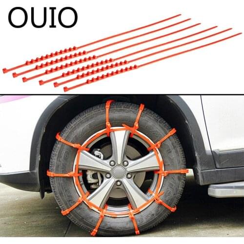 OUIO Car Tires Anti-skid Snow Chains Auto For Mercedes Benz CLA GLA Renault Kadjar Clio Chevrolet Captiva Peugeot 2008 3008 5008