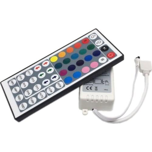 Led Controller 44 Keys LED IR RGB Controler LED Lights Controller IR Remote Dimmer DC12V 6A For RGB 3528 5050 LED Strip